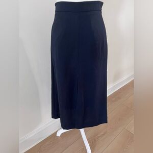 COS Navy Split Hem A-Line Skirt |Size 2|